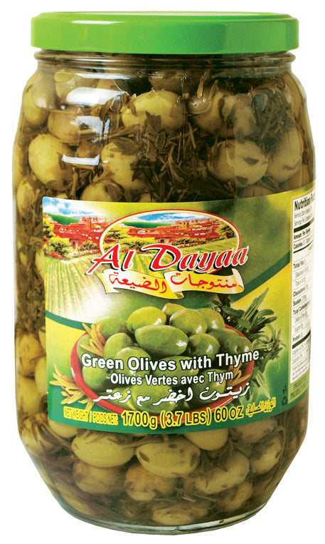 Green Olives Balady Thyme - 1 KILO (New Size) – Green Land Food, LLC